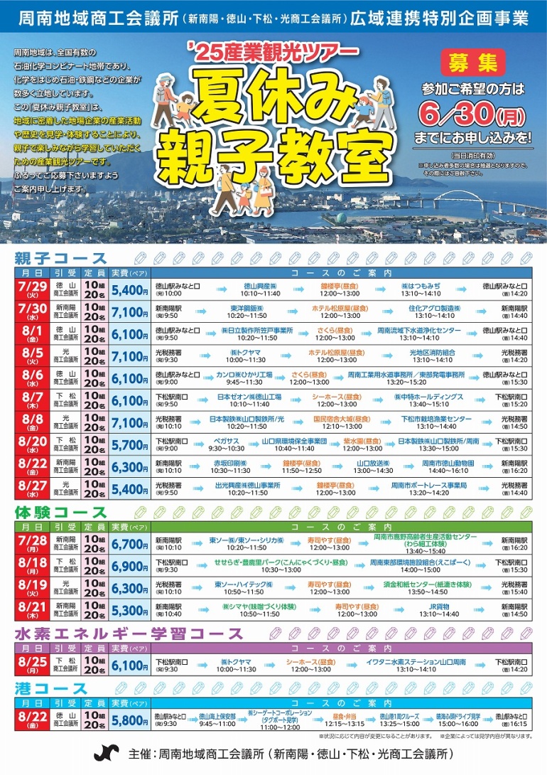 2025産業観光ツアーのご案内関連画像