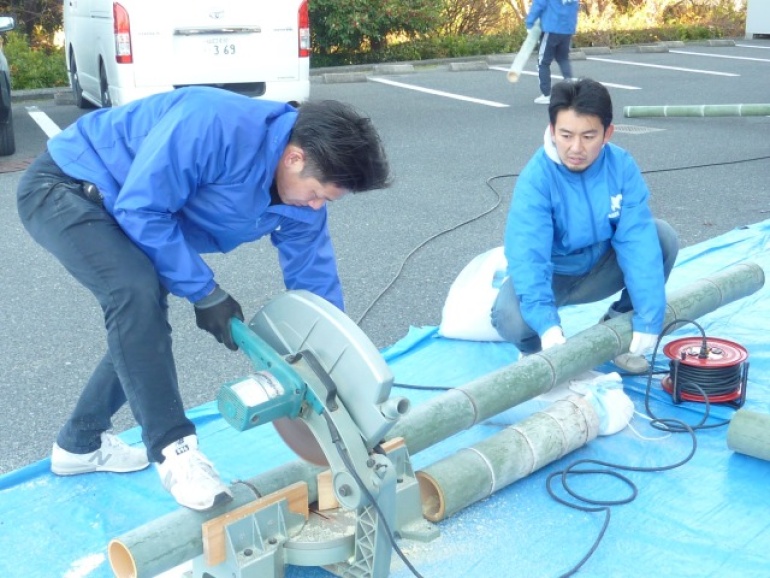 門松を作製しました関連画像