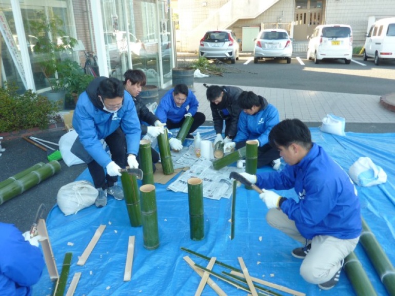 門松を作製しました関連画像