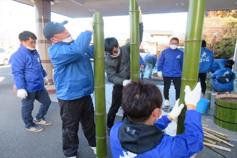 門松を作製しました関連画像