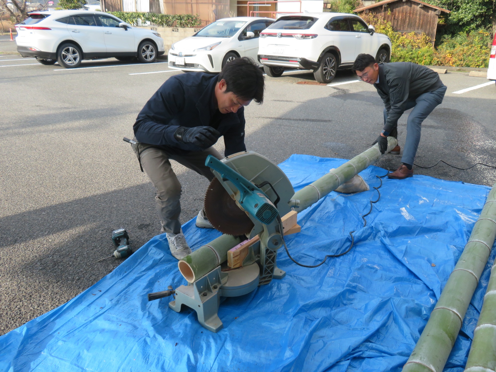 門松を作製しました関連画像