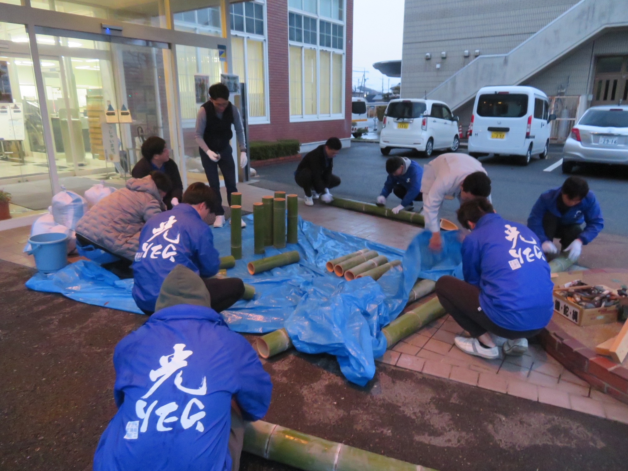 門松を作製しました関連画像