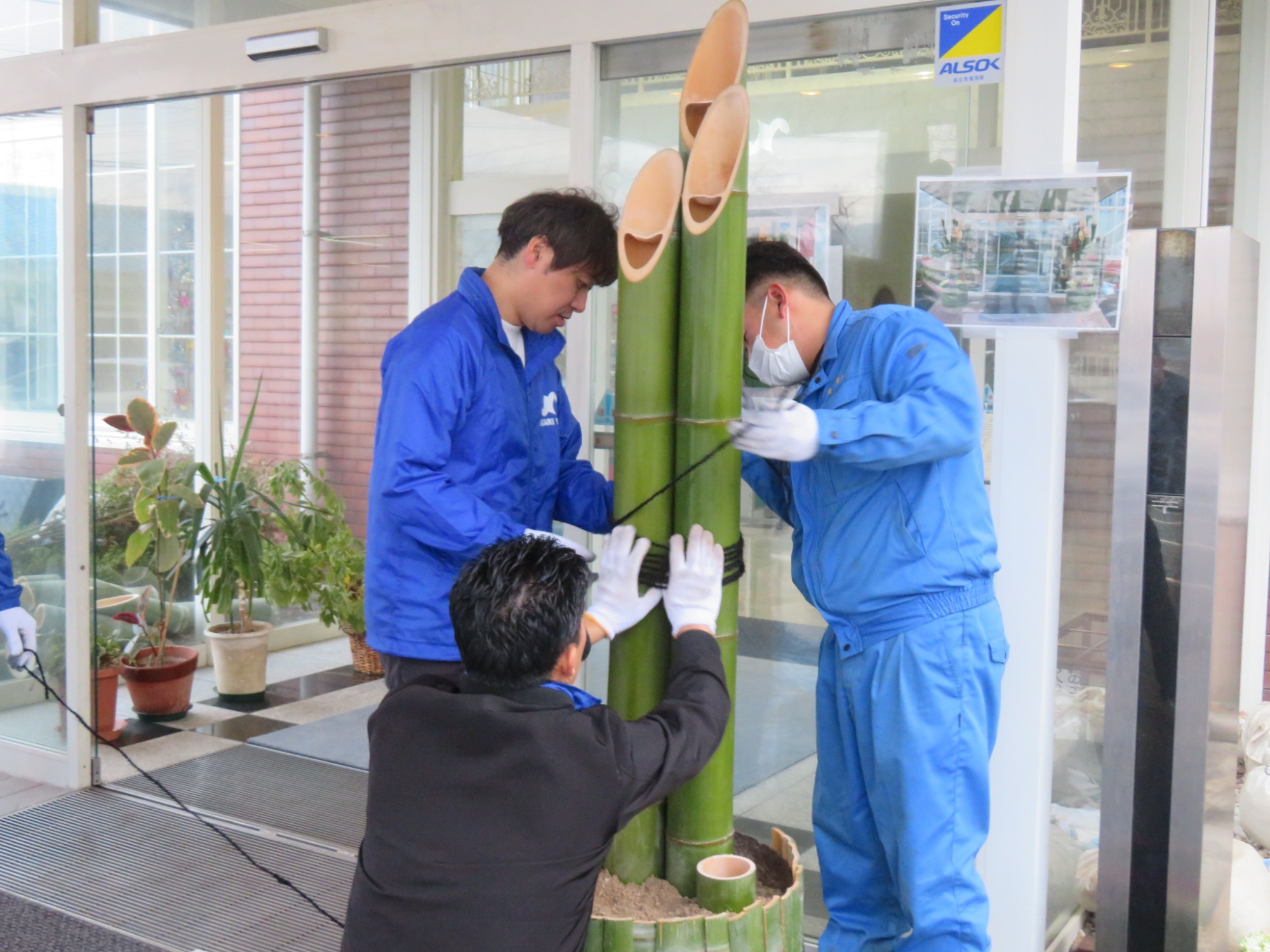 門松を作製しました関連画像